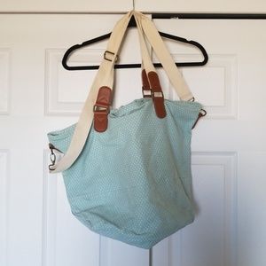 Mossimo Aqua polkadot weekender bag